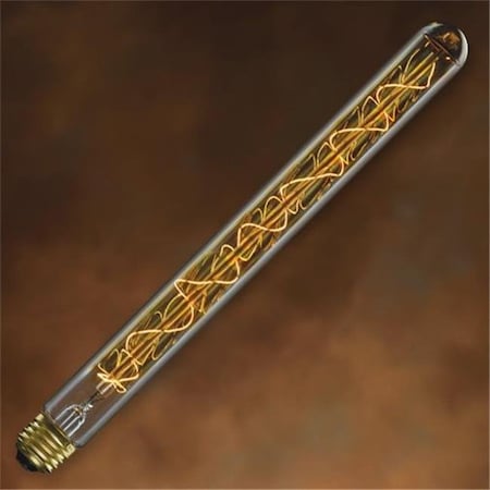 Bulbrite Bulbrite 134008 40 Watt Nostalgic Edison Tubular T9 Long Vintage Spiral Filament Antique Finish - Pack of 4 861157